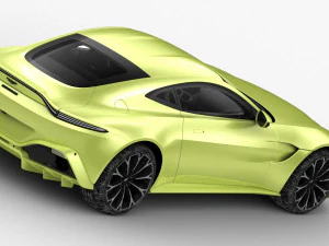 aston martin vantage 2018 - hq interior 3D Model