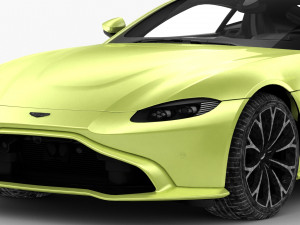 aston martin vantage 2018 - hq interior Modello 3D