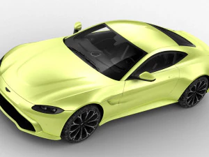 aston martin vantage 2018 - hq interior 3D Model