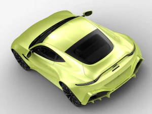 aston martin vantage 2018 - hq interior 3D Model