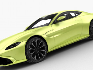 aston martin vantage 2018 - hq interior Modello 3D