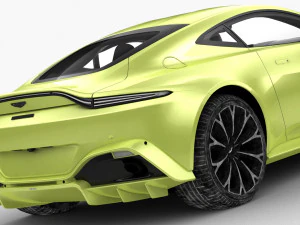 aston martin vantage 2018 - hq interior 3D Model