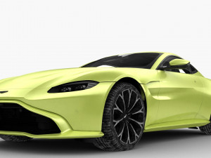 aston martin vantage 2018 - hq interior Modello 3D