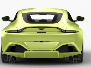 aston martin vantage 2018 - hq interior Modello 3D