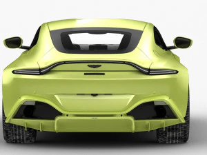 aston martin vantage 2018 - hq interior 3D Model