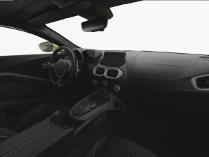 aston martin vantage 2018 - hq interior 3D Model