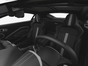 aston martin vantage 2018 - hq interior Modello 3D