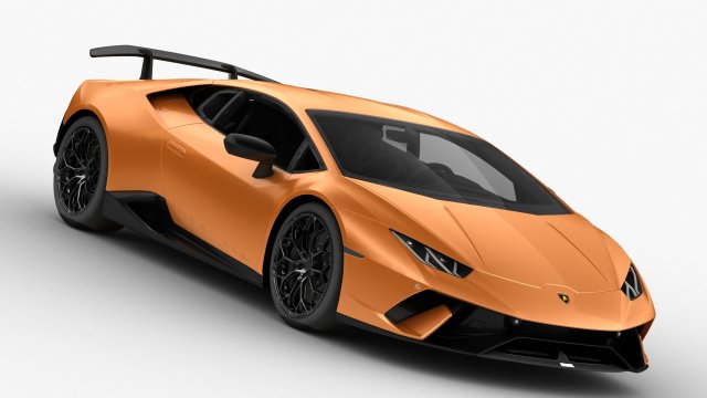 lamborghini huracan performante 2017 3D Модель .c4d .max .obj .3ds .fbx .stl .blend 