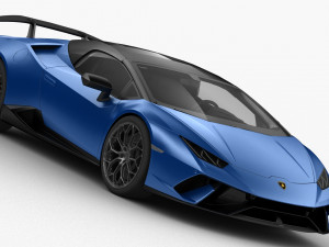 lamborghini huracan performante 2019 - hq interior Modèle 3D