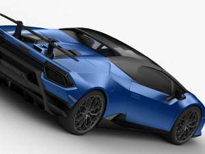 lamborghini huracan performante 2019 - hq interior Modelo 3D