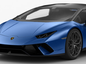 lamborghini huracan performante 2019 - hq interior Modelo 3D