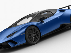 lamborghini huracan performante 2019 - hq interior Modelo 3D