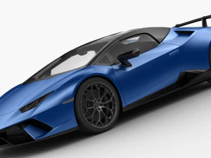 lamborghini huracan performante 2019 - hq interior 3D Model