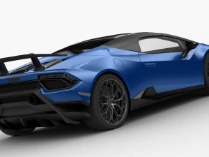 lamborghini huracan performante 2019 - hq interior 3D Model