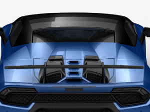 lamborghini huracan performante 2019 - hq interior Modelo 3D