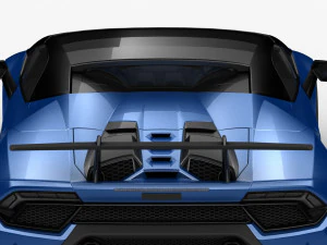 lamborghini huracan performante 2019 - hq interior 3D Model