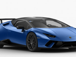 lamborghini huracan performante 2019 - hq interior Modelo 3D