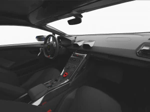 lamborghini huracan performante 2019 - hq interior 3D Model