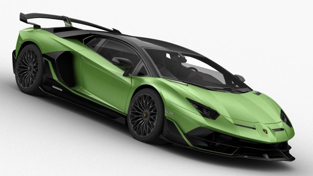 lamborghini aventador svj 2019 - hq interior 3D मॉडल .c4d .max .obj .3ds .fbx .stl .blend 