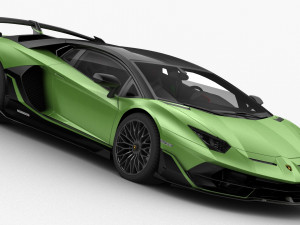 lamborghini aventador svj 2019 - hq interior 3D 모델