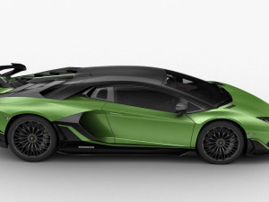 lamborghini aventador svj 2019 - hq interior 3D मॉडल