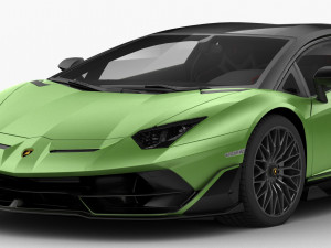 lamborghini aventador svj 2019 - hq interior 3D मॉडल