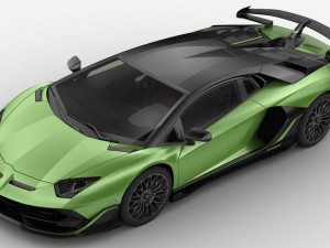 lamborghini aventador svj 2019 - hq interior 3D मॉडल