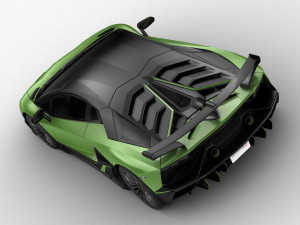 lamborghini aventador svj 2019 - hq interior 3D मॉडल