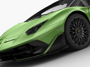 lamborghini aventador svj 2019 - hq interior 3D मॉडल