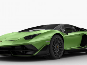 lamborghini aventador svj 2019 - hq interior 3D मॉडल