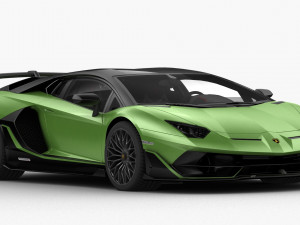 lamborghini aventador svj 2019 - hq interior 3D मॉडल
