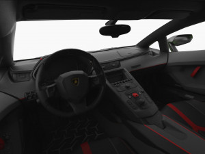 lamborghini aventador svj 2019 - hq interior 3D मॉडल
