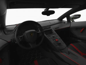 lamborghini aventador svj 2019 - hq interior 3D Model