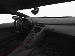 lamborghini aventador svj 2019 - hq interior 3D मॉडल