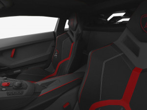 lamborghini aventador svj 2019 - hq interior 3D मॉडल