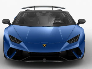 lamborghini huracan performante spyder 2019 - hq interior 3D Model