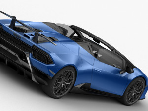 lamborghini huracan performante spyder 2019 - hq interior 3D-Modell
