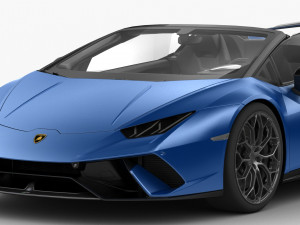 lamborghini huracan performante spyder 2019 - hq interior 3D-Modell