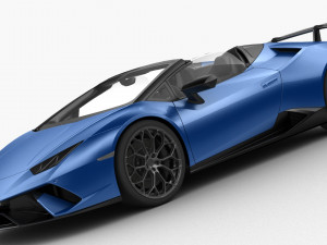 lamborghini huracan performante spyder 2019 - hq interior 3D-Modell