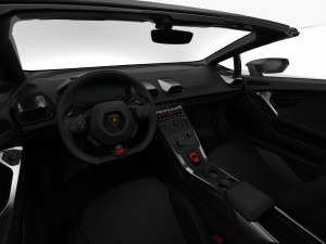 lamborghini huracan performante spyder 2019 - hq interior 3D-Modell