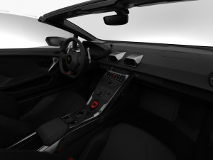 lamborghini huracan performante spyder 2019 - hq interior 3D-Modell