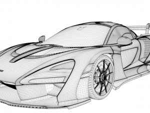 mclaren senna 2019 3D Model