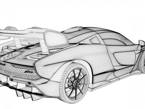 mclaren senna 2019 3D Model