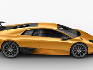 lamborghini murcielago sv 2009 hq interior 3D मॉडल