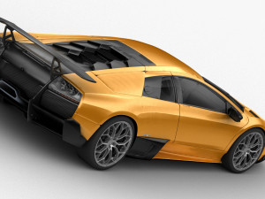 lamborghini murcielago sv 2009 hq interior 3D मॉडल