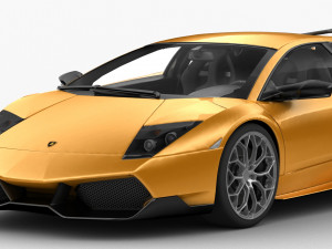 lamborghini murcielago sv 2009 hq interior 3D मॉडल