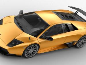 lamborghini murcielago sv 2009 hq interior 3D मॉडल