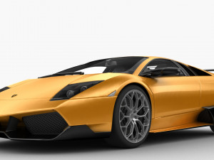 lamborghini murcielago sv 2009 hq interior 3D मॉडल