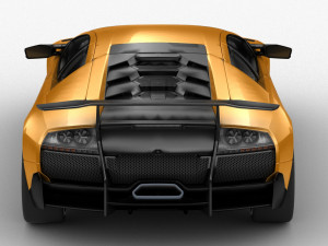lamborghini murcielago sv 2009 hq interior 3D मॉडल