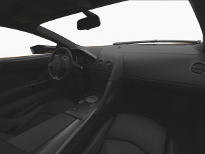 lamborghini murcielago sv 2009 hq interior 3D मॉडल